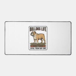 Bulldog Lover T-shirt Vintage Gegraveerde Honden K Bureaumat