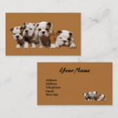 Bulldog Lover Visitekaartje (Voorkant / Achterkant)