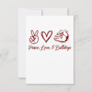 Bulldog Lovers   Bulldog Peace Bulldog Owner RSVP Kaartje