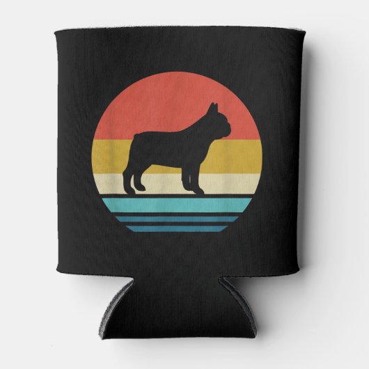 Bulldog Lovers |  Retro French Bulldog Dog Blikjeskoeler (Voorkant)