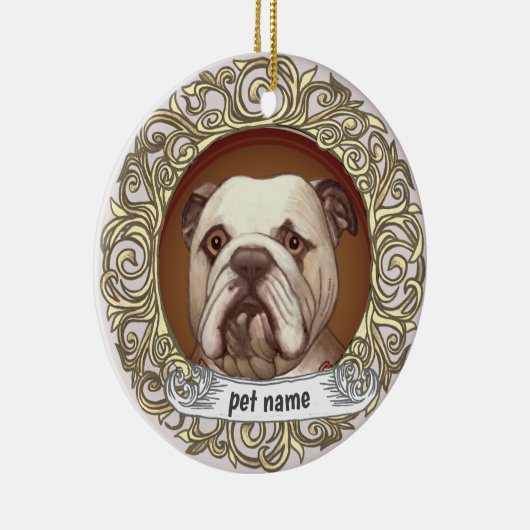 Bulldog Loving Memory ornament (Rechts)