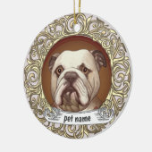 Bulldog Loving Memory ornament (Links)