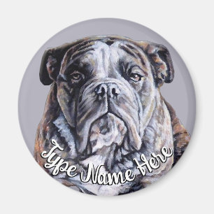 Bulldog Magnet - aangepast Engels Bulldog Gift