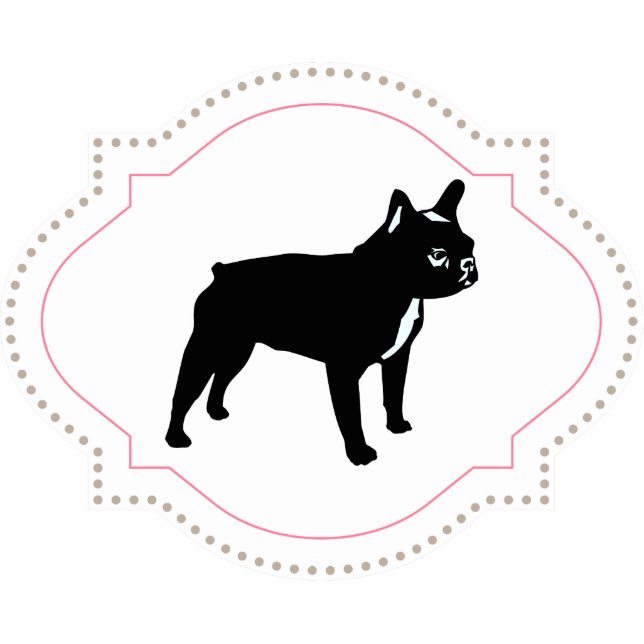 Bulldog Magnet Fotobeeldje Magneet (Voorkant)