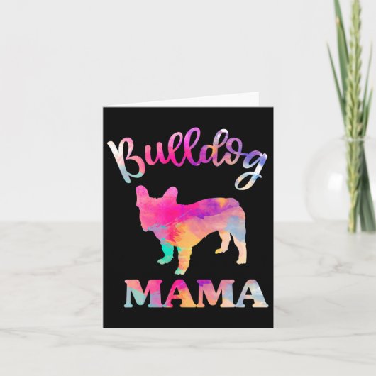 Bulldog Mama  Kaart (Voorkant)