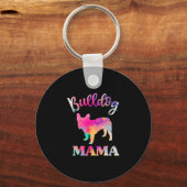 Bulldog Mama Sleutelhanger (Voorkant)