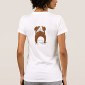 Bulldog mama t-shirt (Achterkant)