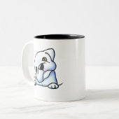 Bulldog Mama Tweekleurige Koffiemok (Voorkant links)