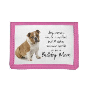Bulldog mama Wallet Drievoud Portemonnee