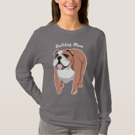 Bulldog mama Women's Long Slapt T-Shirt