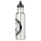 Bulldog Mascot We laten de honden uit school atlet Waterfles (Rechts)