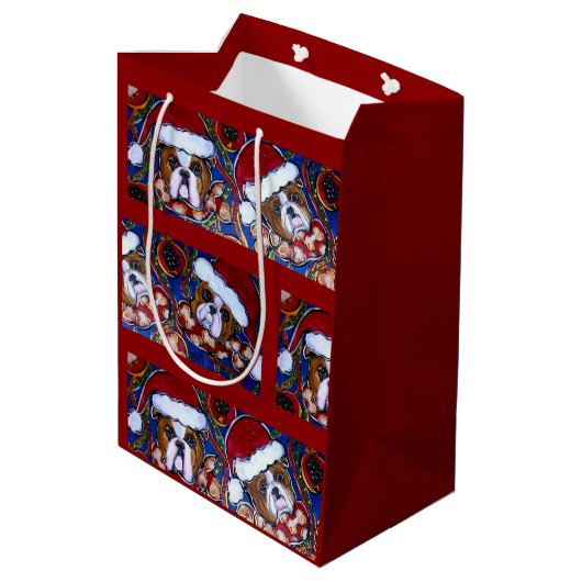 Bulldog Medium Cadeauzakje (Achterkant Gekanteld)