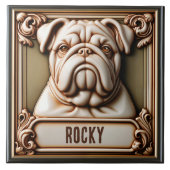 Bulldog Memorial Tegeltje (Voorkant)