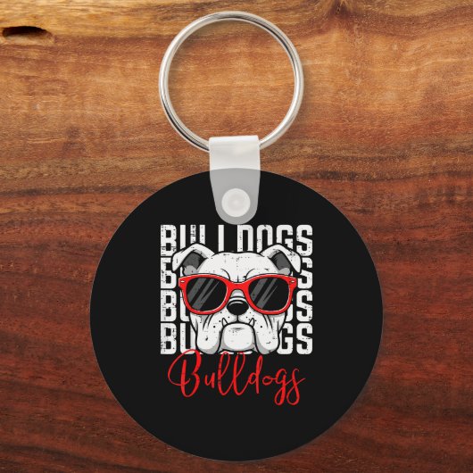 Bulldog Men Women Boys Girls Youth Kids Teen  Sleutelhanger (Voorkant)