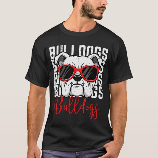 Bulldog Men Women Boys Girls Youth Kids Teen  T-shirt (Voorkant)