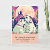 bulldog message happy birthday kaart (Voorkant)