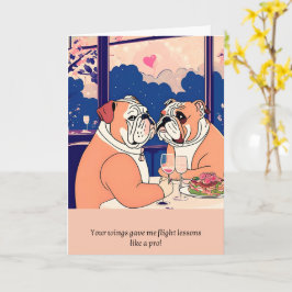 bulldog message happy birthday kaart