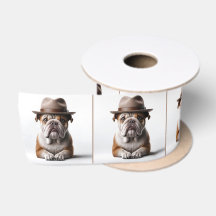 Bulldog met een Fedora hoed