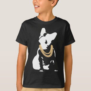 Bulldog Met Gouden Ketting  T-shirt