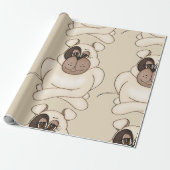 Bulldog met grote ogen cadeaupapier (Uitgerold)