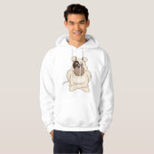 Bulldog met grote ogen hoodie (Voorkant volledig)