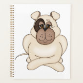 Bulldog met grote ogen planner (Voorkant)