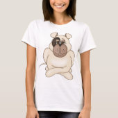 Bulldog met grote ogen t-shirt (Voorkant)