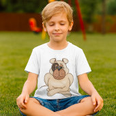 Bulldog met grote ogen t-shirt