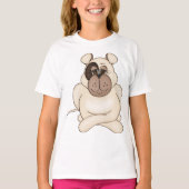 Bulldog met grote ogen t-shirt (Voorkant)