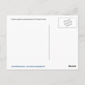 Bulldog met hart briefkaart (Achterkant)