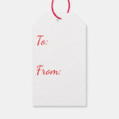 BULLDOG MET KERSTMUTSGEVEL ETIKET CADEAULABEL (Achterkant)