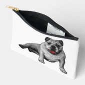Bulldog met rode Manga Dot Details Etui (Open)