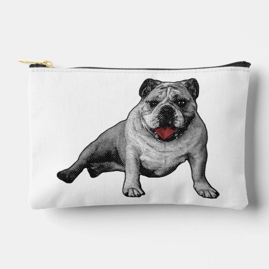 Bulldog met rode Manga Dot Details Etui (Voorkant)