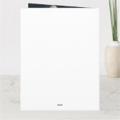 Bulldog met sinterklaas feestelijke kerst kaart (Achterkant)