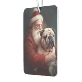Bulldog met sinterklaas feestelijke kerst luchtverfrisser (Links)