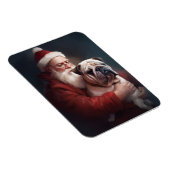 Bulldog met sinterklaas feestelijke kerst magneet (Rechterzijde)