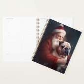Bulldog met Sinterklaas Kerstfeest Planner (Display)
