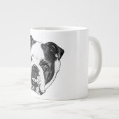 Bulldog met twinkellicht grote koffiekop (Voorkant rechts)