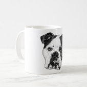 Bulldog met twinkellicht koffiemok (Voorkant links)
