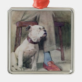 Bulldog Metalen Ornament (Voorkant)