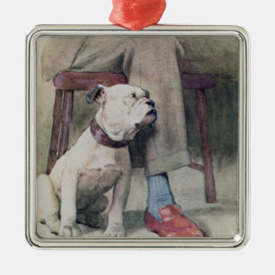 Bulldog Metalen Ornament