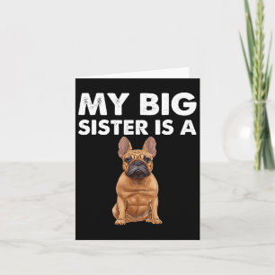 Bulldog Mijn Grote Zus Is Een Franse  Kaart