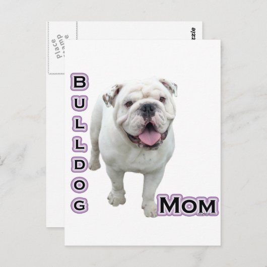 Bulldog Moeder 4 Briefkaart (Voorkant / Achterkant)