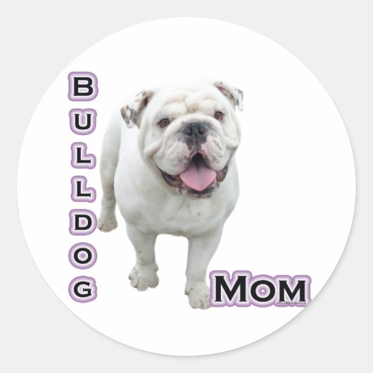Bulldog Moeder 4 - Sticker (Voorkant)
