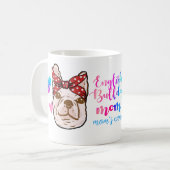 Bulldog Moeder Cute Moederdag Hond Liefhebber Koffiemok (Voorkant links)