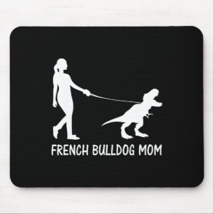 Bulldog Moeder Frenchie Mama Hond Dinosaurus Vrouw Muismat