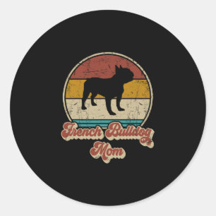 Bulldog Moeder Hondenliefhebber Gift Voor Vrouwen Ronde Sticker