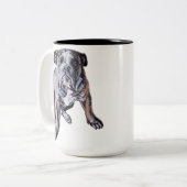 Bulldog Mok Coffee Cup Cool English Bulldog Cups (Voorkant links)