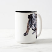 Bulldog Mok Coffee Cup Cool English Bulldog Cups (Voorkant rechts)