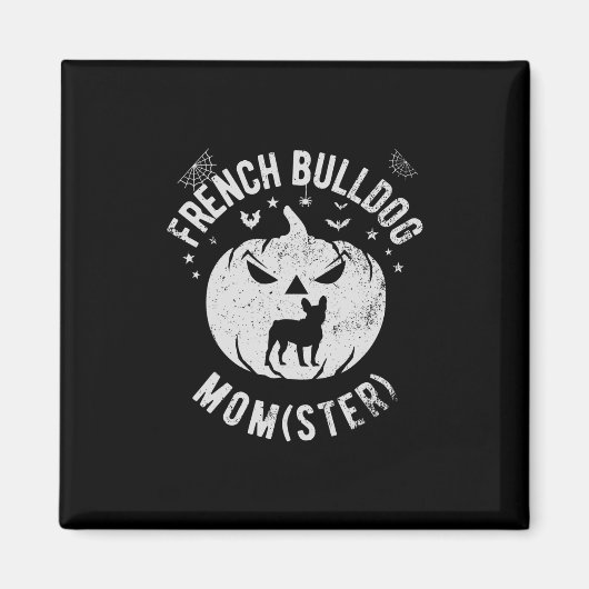 Bulldog Momster - Halloween Magneet (Voorkant)